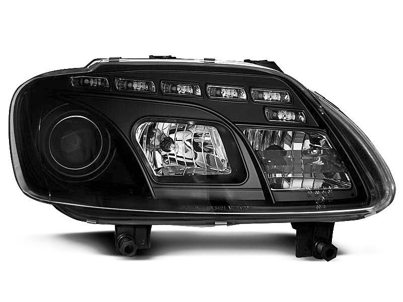 HEADLIGHTS VW TOURAN 02.03-10.06 / CADDY DAYLIGHT BLACK
