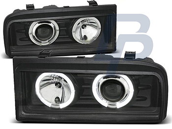 HEADLIGHTS VW CORRADO 88-95 ANGEL EYES BLACK
