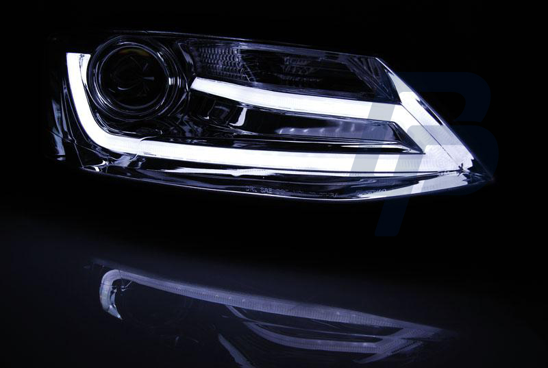 HEADLIGHTS VW JETTA VI 1.11- TUBE LIGHT CHROME - 2