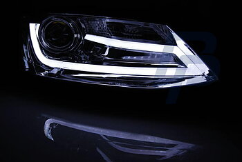 HEADLIGHTS VW JETTA VI 1.11- TUBE LIGHT CHROME