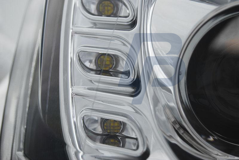 HEADLIGHTS VW JETTA VI 1.11- TUBE LIGHT TRU DRL CHROME - 2