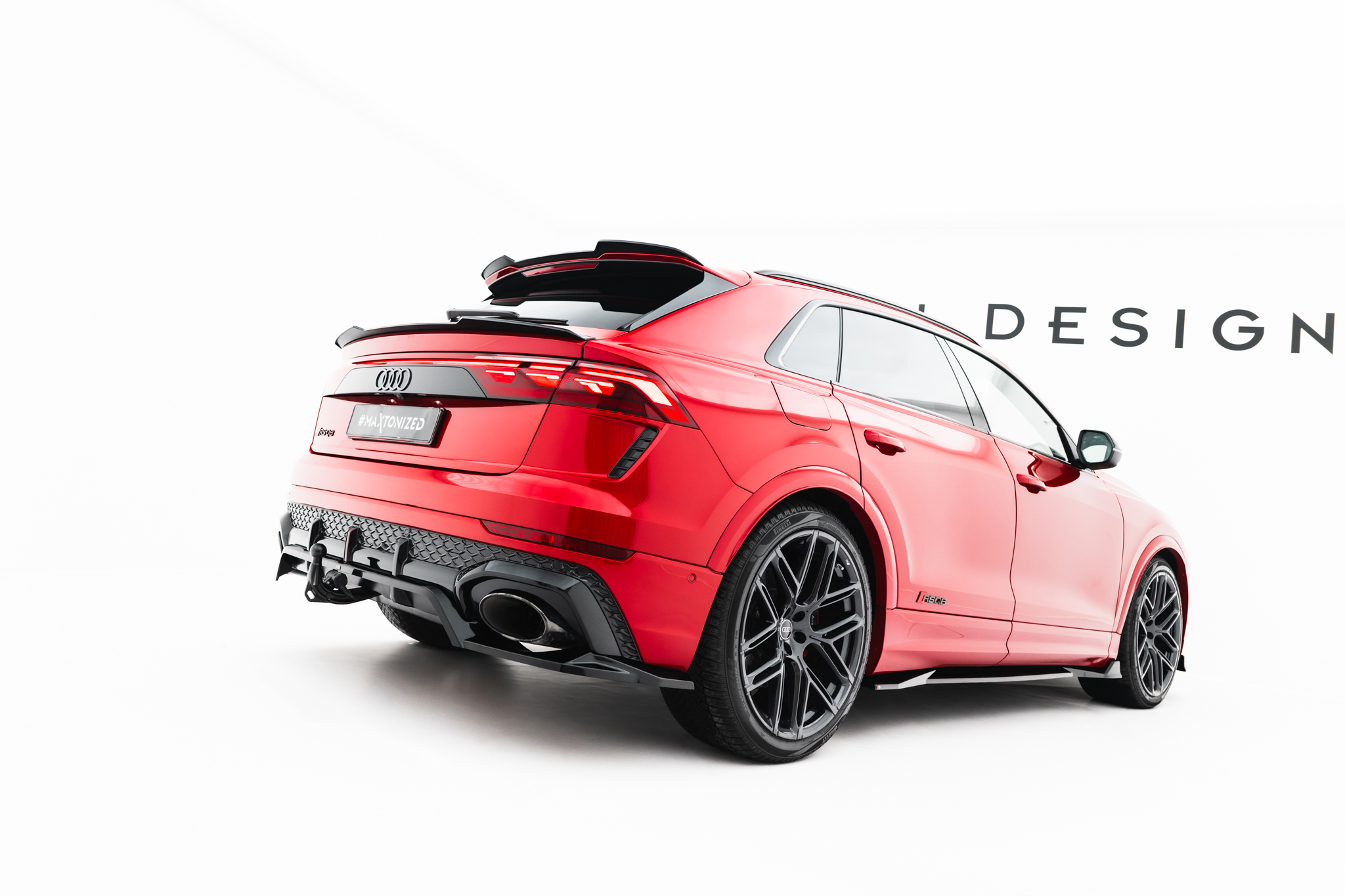 REAR SPLITTER (WITH VERTICAL BARS) SUITABLE FOR AUDI RSQ8 MK1 FACELIFT – MAXTON DESIGN - 7