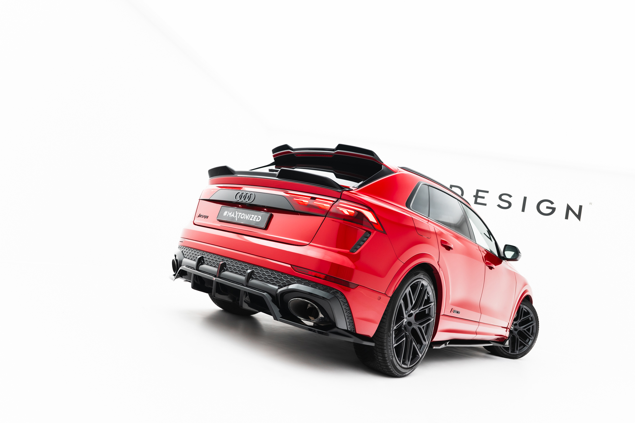 REAR SPLITTER (WITH VERTICAL BARS) SUITABLE FOR AUDI RSQ8 MK1 FACELIFT – MAXTON DESIGN - 8