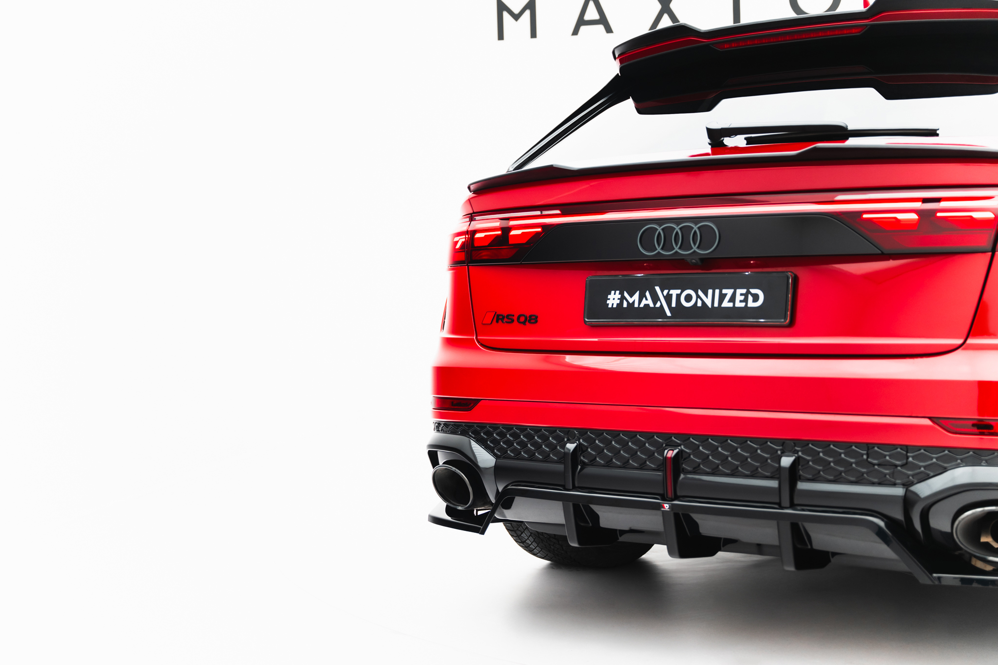 REAR SPLITTER (WITH VERTICAL BARS) SUITABLE FOR AUDI RSQ8 MK1 FACELIFT – MAXTON DESIGN - 3