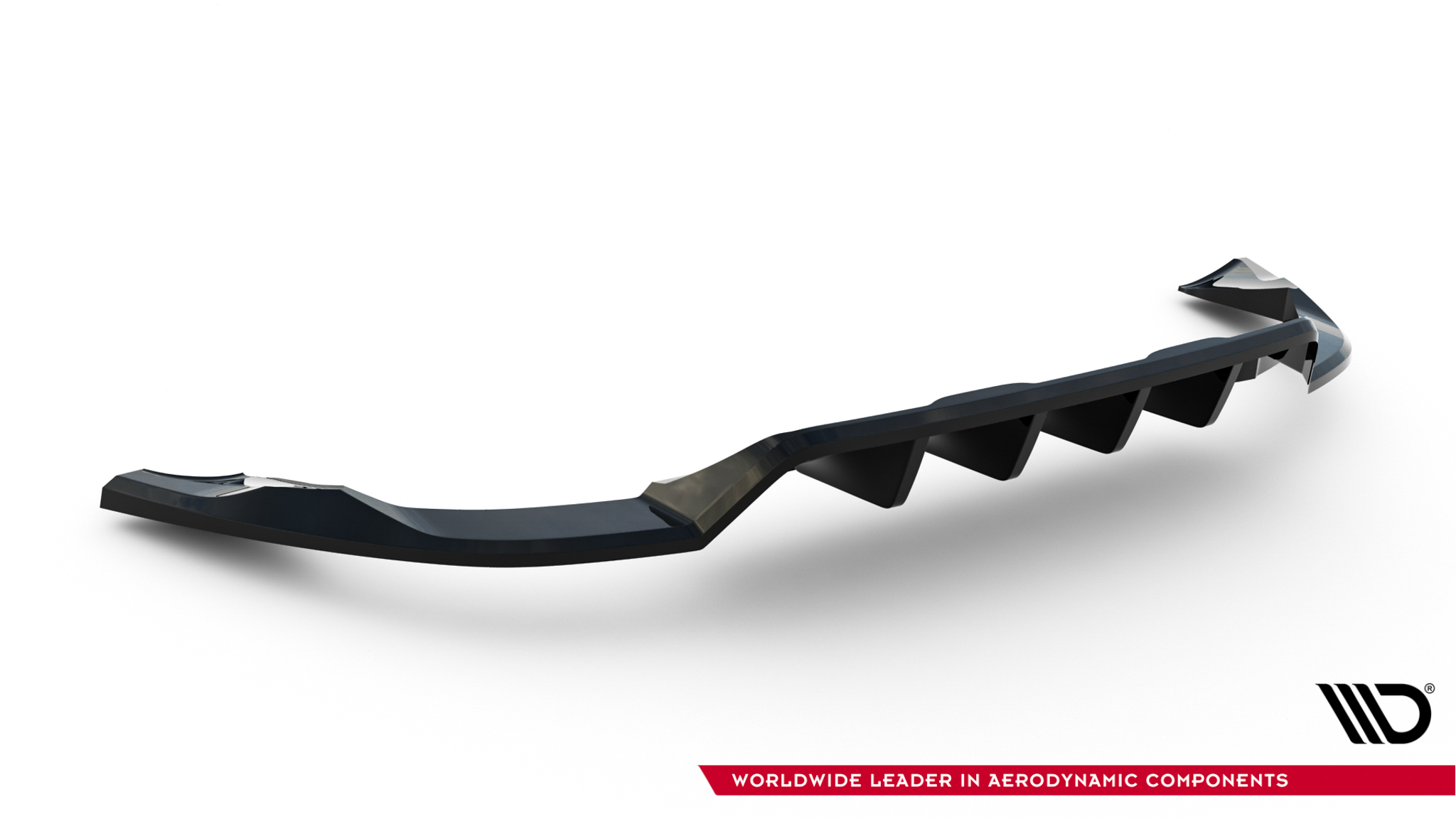 REAR SPLITTER (WITH VERTICAL BARS) SUITABLE FOR VOLVO XC60 MK1 FACELIFT – MAXTON DESIGN - 3