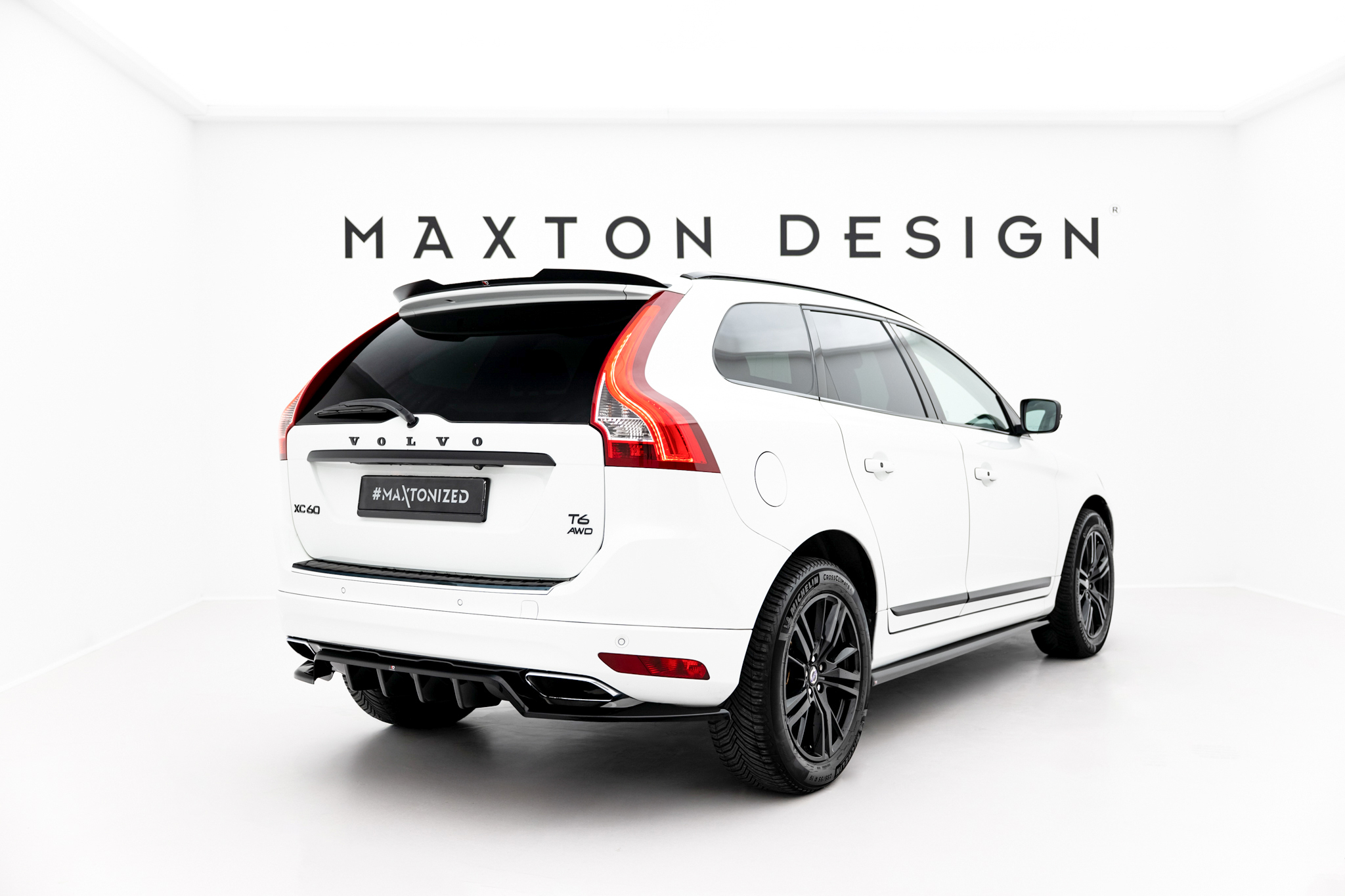 REAR SPLITTER (WITH VERTICAL BARS) SUITABLE FOR VOLVO XC60 MK1 FACELIFT – MAXTON DESIGN - 5
