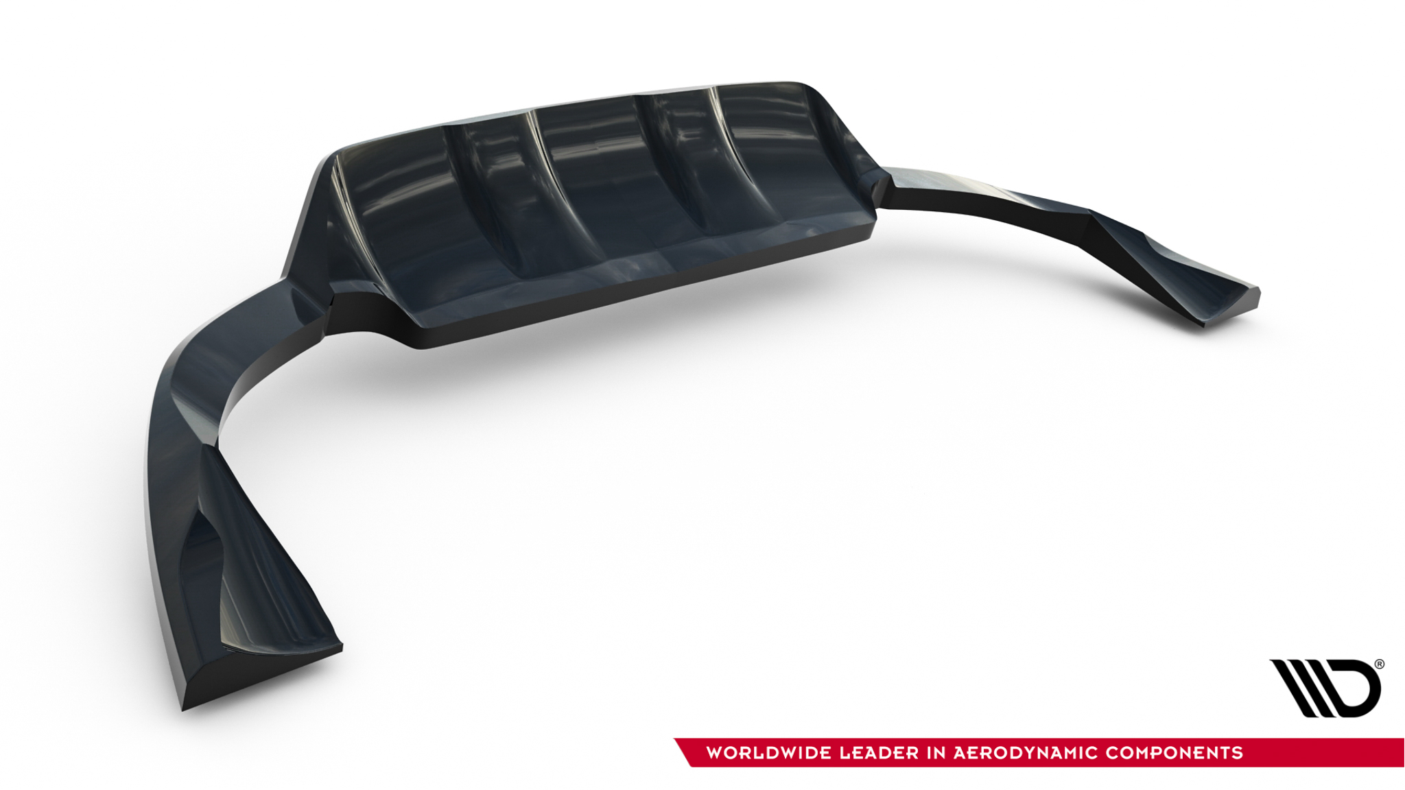 REAR SPLITTER (WITH VERTICAL BARS) SUITABLE FOR VOLVO XC60 MK1 FACELIFT – MAXTON DESIGN - 2