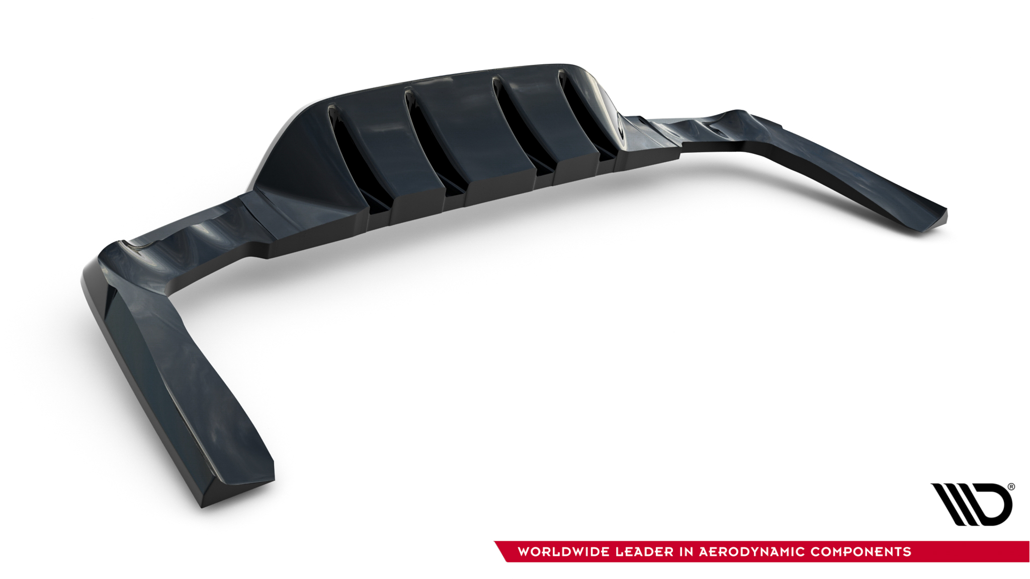 REAR SPLITTER (WITH VERTICAL BARS) SUITABLE FOR MERCEDES-AMG GLC 43 SUV X253 FACELIFT – MAXTON DESIGN - 6