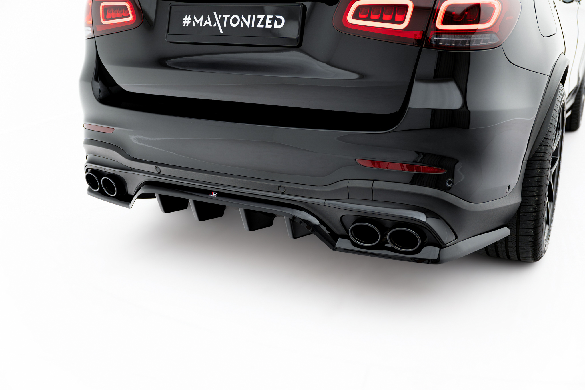 REAR SPLITTER (WITH VERTICAL BARS) SUITABLE FOR MERCEDES-AMG GLC 43 SUV X253 FACELIFT – MAXTON DESIGN - 5