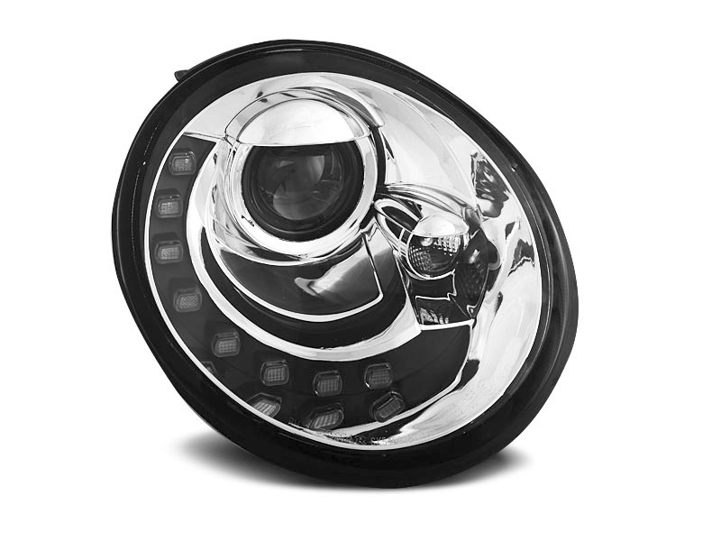 HEADLIGHTS VW NEW BEETLE 10.98-05.05 LED CHROME