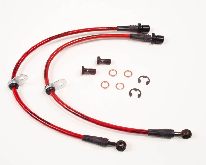 AGENCY POWER FRÄMRE STÅL FLÄTADE BROMSRÖR SUBARU LEGACY 2.5GT 05-09