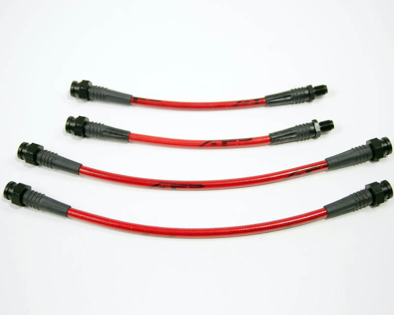 AGENCY POWER FRONT STEEL BRAIDED 4PC BRAKE LINE KIT MITSUBISHI ECLIPSE 89-94 - 2
