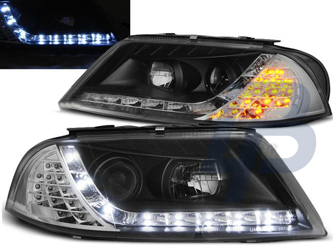 HEADLIGHTS VW PASSAT 3BG B5 FL 09.00-03.05 DAYLIGHT BLACK - 2
