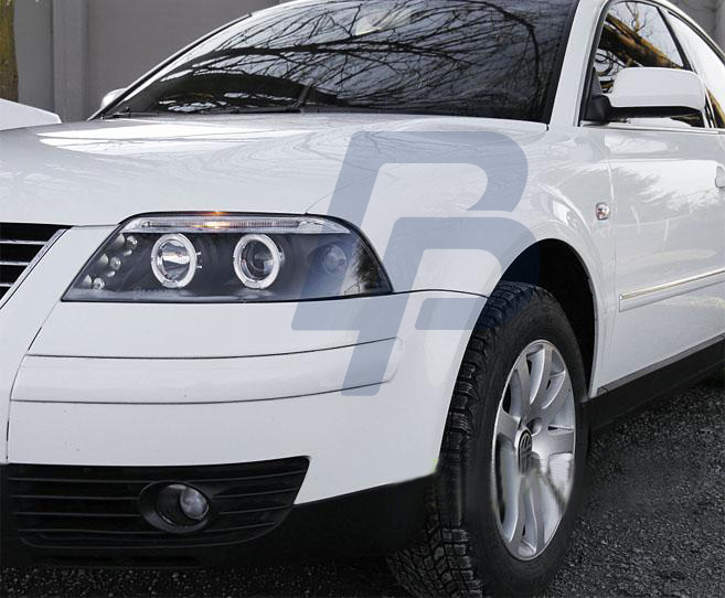 HEADLIGHTS VW PASSAT 3BG 09.00-03.05 ANGEL EYES BLACK - 2