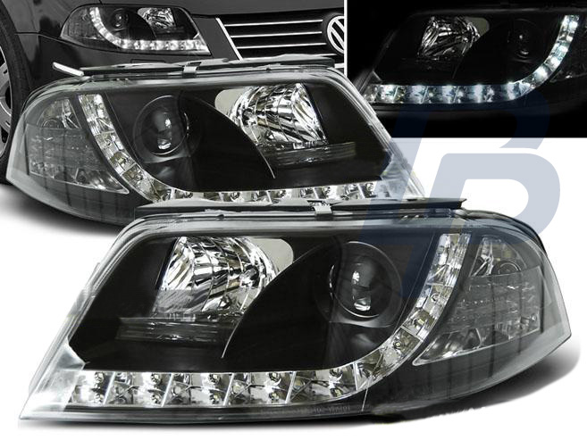 HEADLIGHTS VW PASSAT 3BG 09.00-03.05 DAYLIGHT BLACK - 2