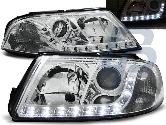 HEADLIGHTS VW PASSAT 3BG B5 FL 09.00-03.05 DAYLIGHT CHROME - 2