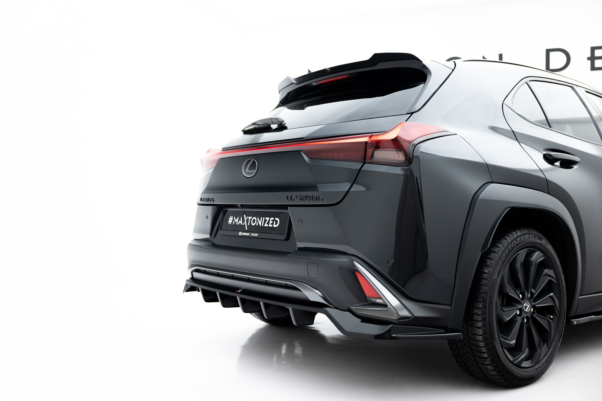 REAR SPLITTER (WITH VERTICAL BARS) SUITABLE FOR LEXUS UX F-SPORT MK1 – MAXTON DESIGN - 5