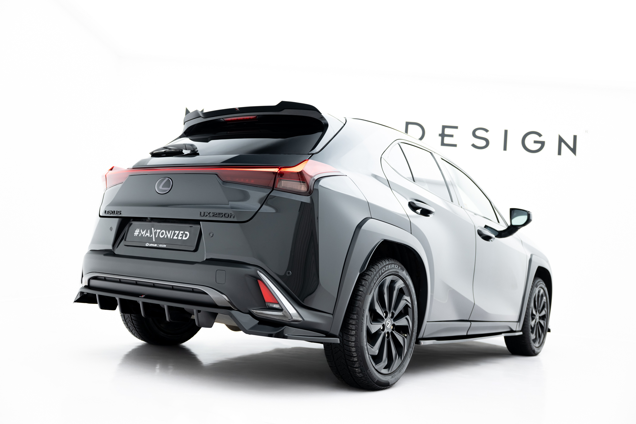 REAR SPLITTER (WITH VERTICAL BARS) SUITABLE FOR LEXUS UX F-SPORT MK1 – MAXTON DESIGN