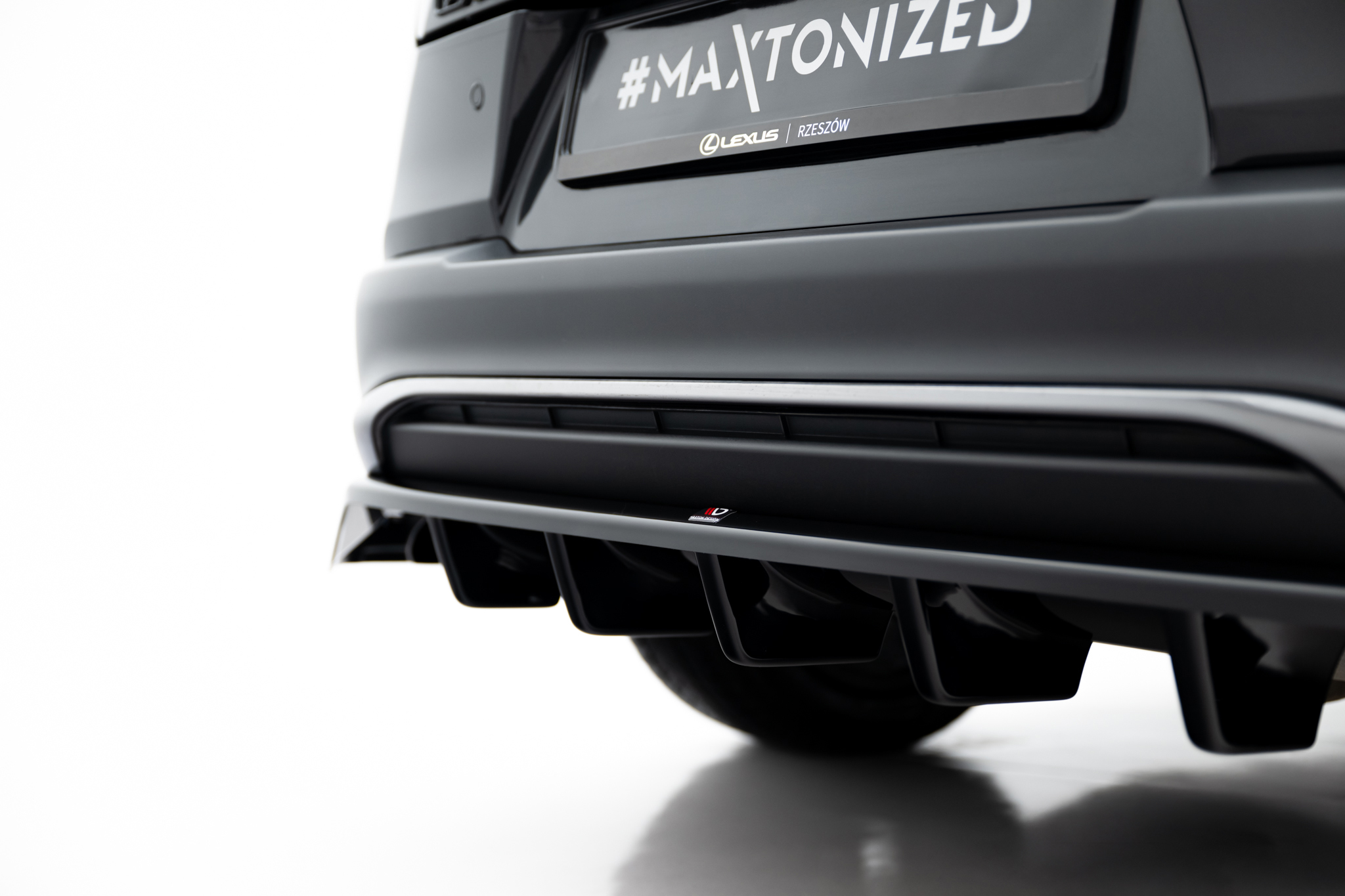 REAR SPLITTER (WITH VERTICAL BARS) SUITABLE FOR LEXUS UX F-SPORT MK1 – MAXTON DESIGN - 2