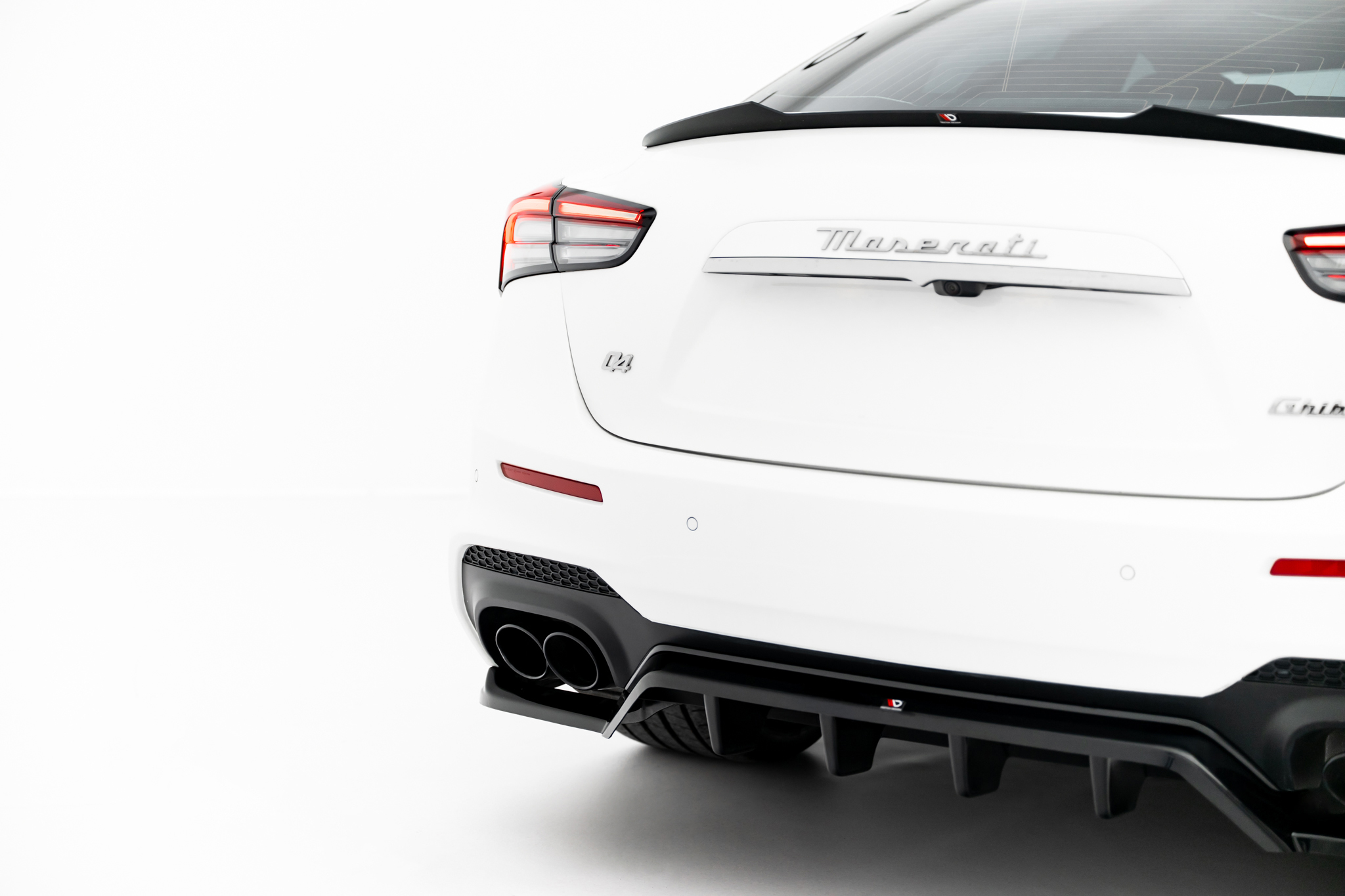REAR SPLITTER (WITH VERTICAL BARS) SUITABLE FOR MASERATI GHIBLI MODENA MK3 FACELIFT – MAXTON DESIGN - 2