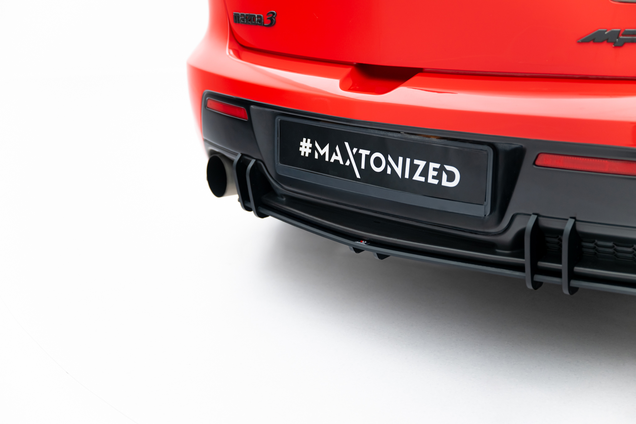 STREET PRO REAR DIFFUSER SUITABLE FOR MAZDA 3 MPS MK1 EU VERSION – MAXTON DESIGN - 2
