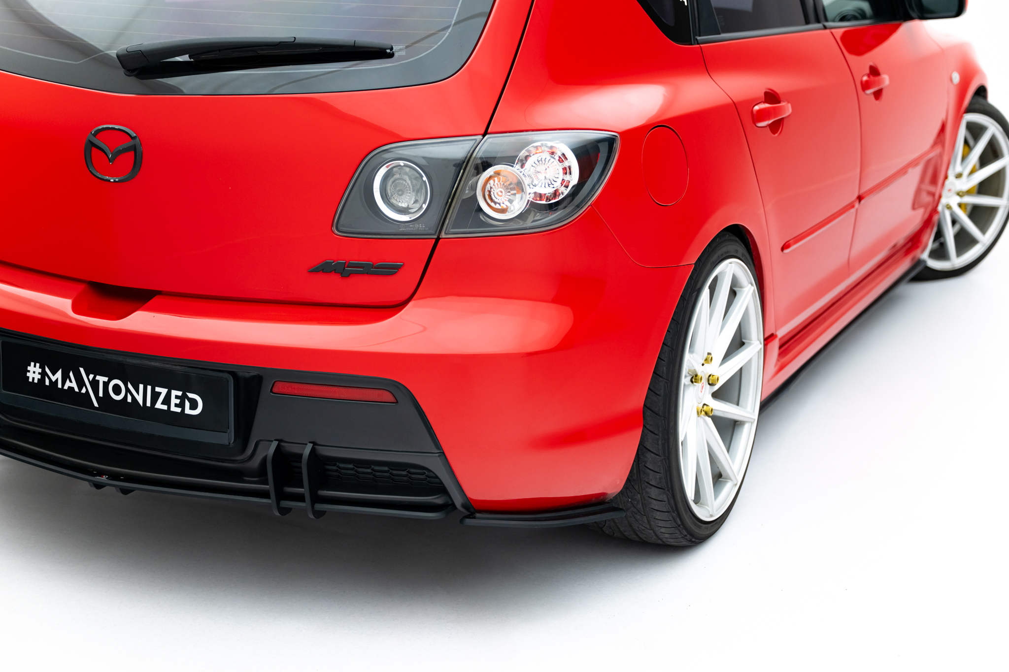 STREET PRO REAR SIDE SPLITTERS SUITABLE FOR MAZDA 3 MPS MK1 EU VERSION – MAXTON DESIGN - 2