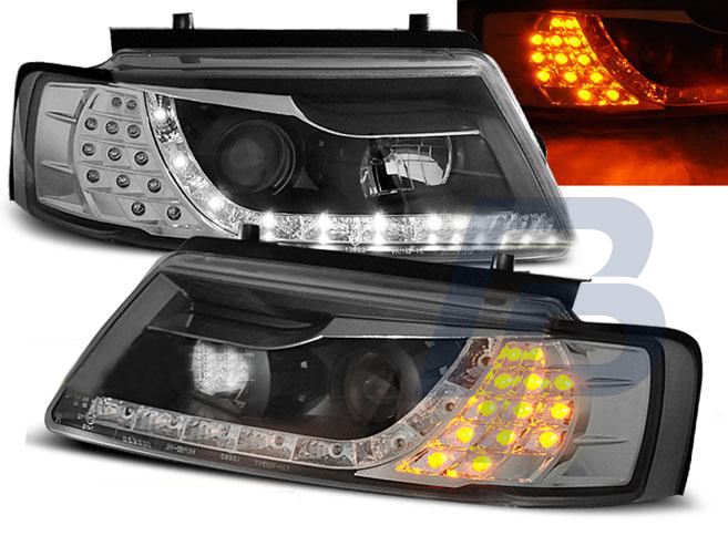 HEADLIGHTS VW PASSAT B5 11.96-08.00 DAYLIGHT BLACK - 2