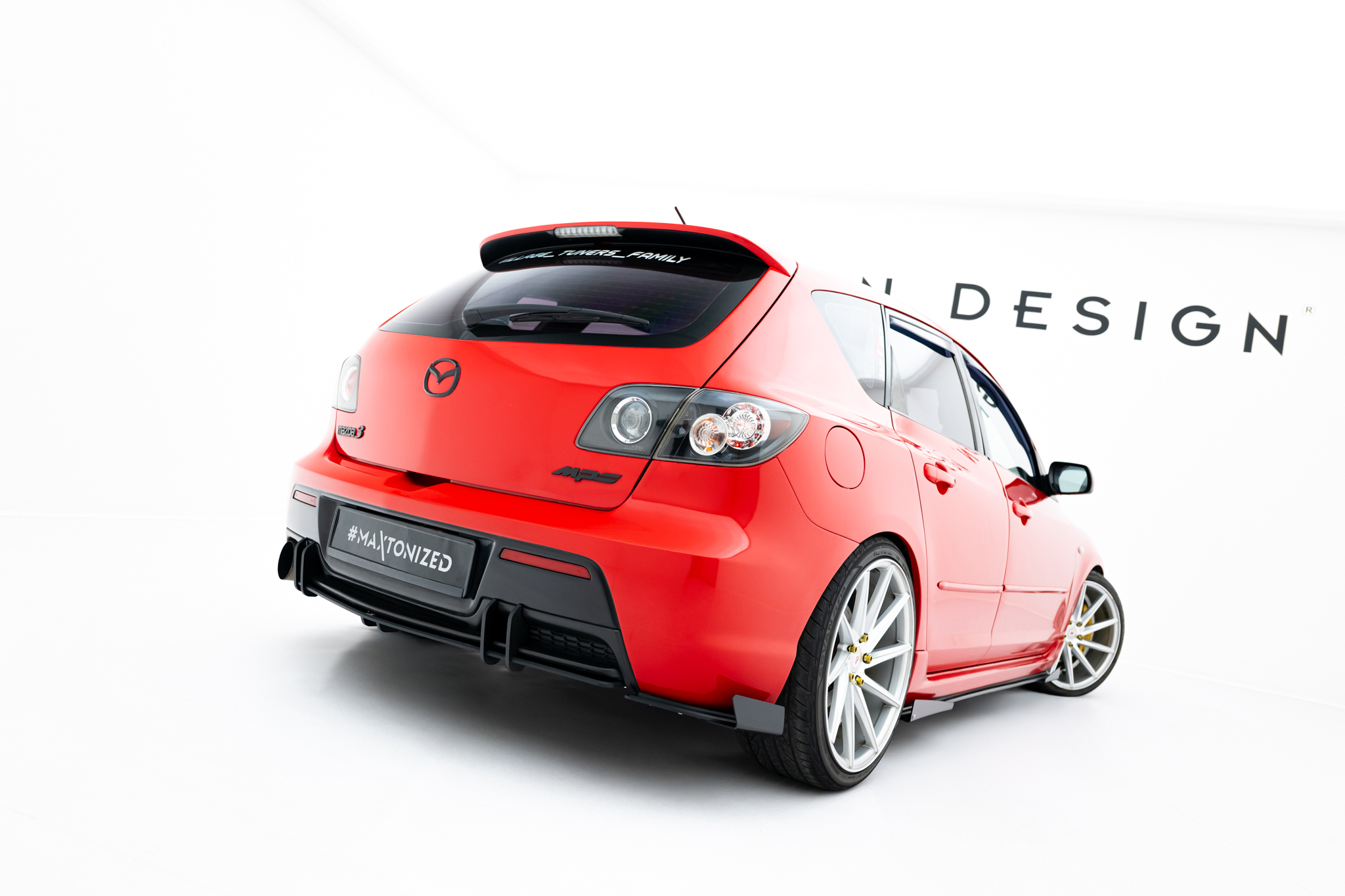 REAR SIDE FLAPS SUITABLE FOR MAZDA 3 MPS MK1 EU VERSION – MAXTON DESIGN - 3