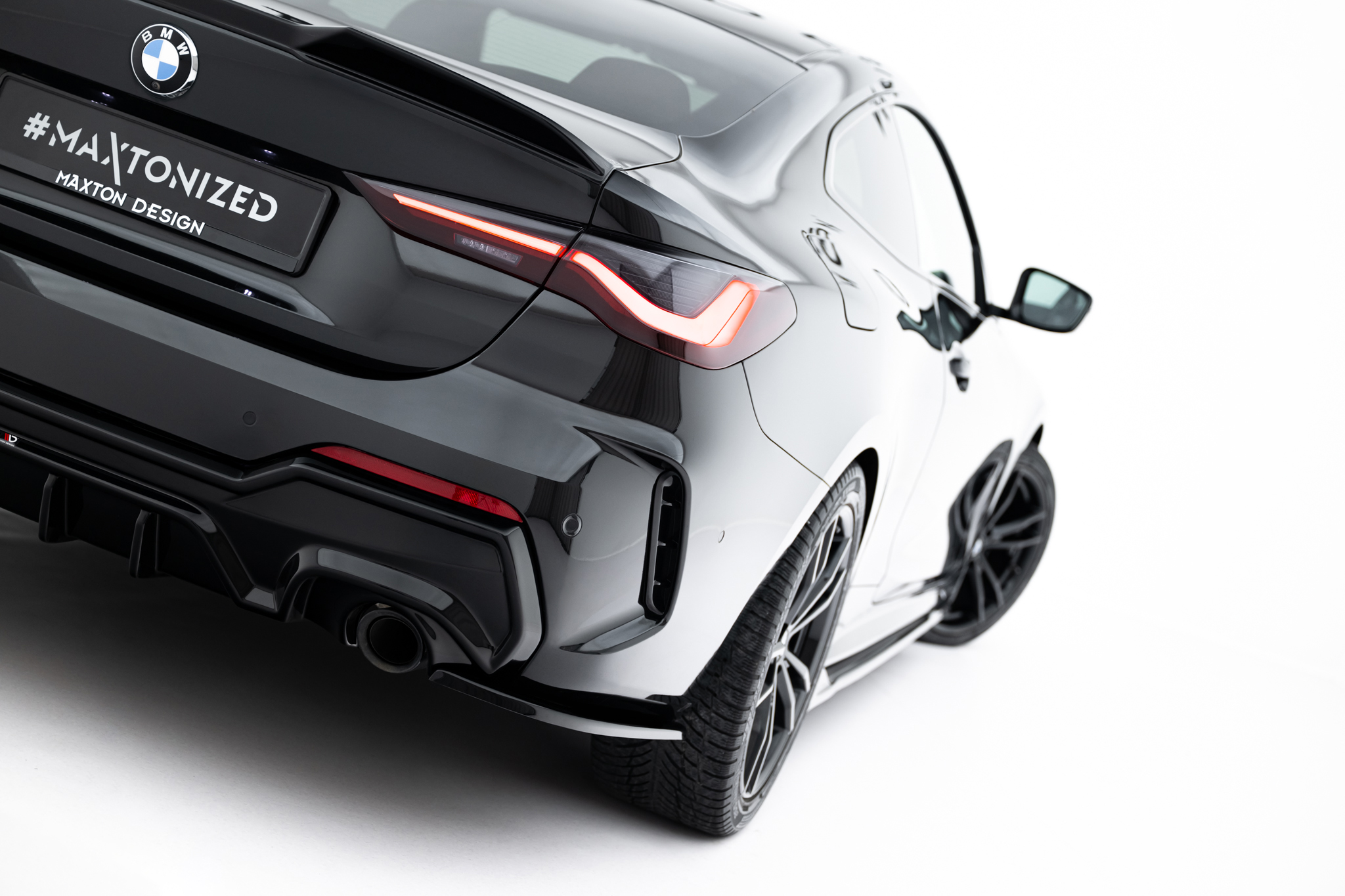 REAR SIDE SPLITTERS V.7 SUITABLE FOR BMW 4 M-PACK G22 / G23 / G22 FACELIFT / G23 FACELIFT – MAXTON DESIGN - 2