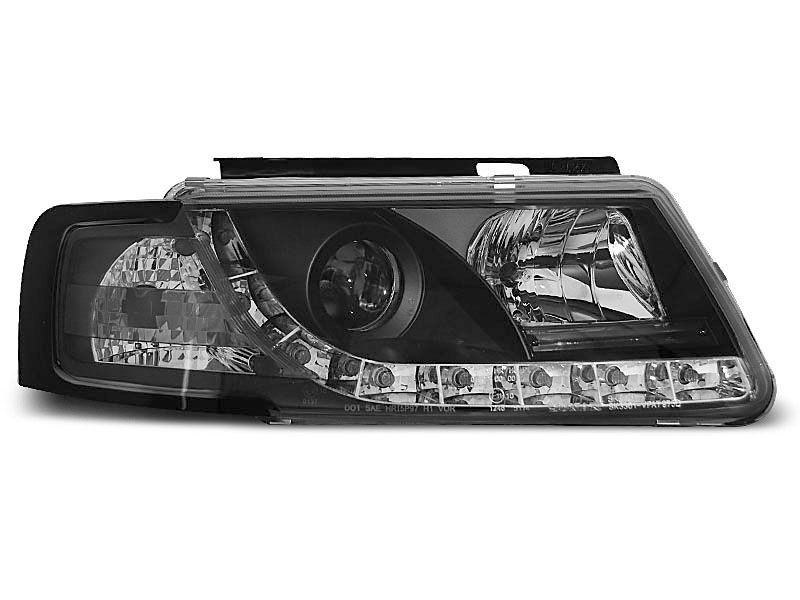 HEADLIGHTS VW PASSAT B5 3B 11.96-08.00 TRU DRL BLACK