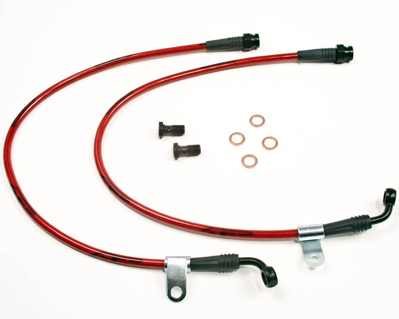 AGENCY POWER FRONT STEEL BRAIDED BRAKE LINES MAZDA RX-8 03-11