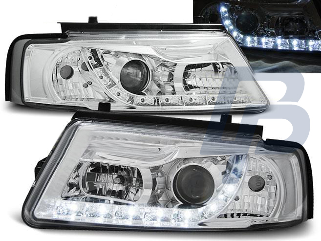 HEADLIGHTS VW PASSAT B5 11.96-08.00 DAYLIGHT CHROME - 2