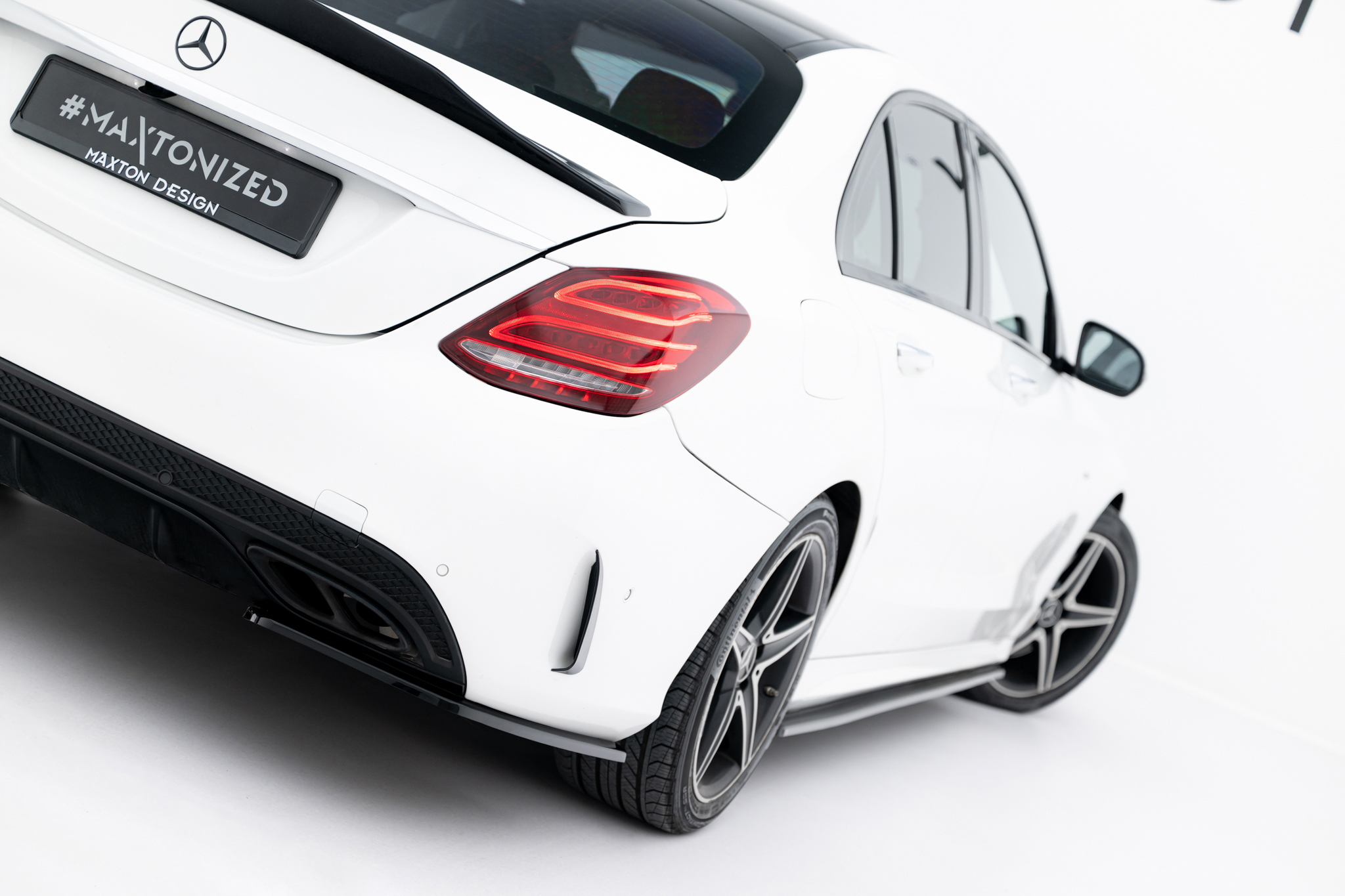 REAR SIDE SPLITTERS SUITABLE FOR MERCEDES-BENZ C AMG-LINE / C43 AMG SEDAN W205 – MAXTON DESIGN - 4