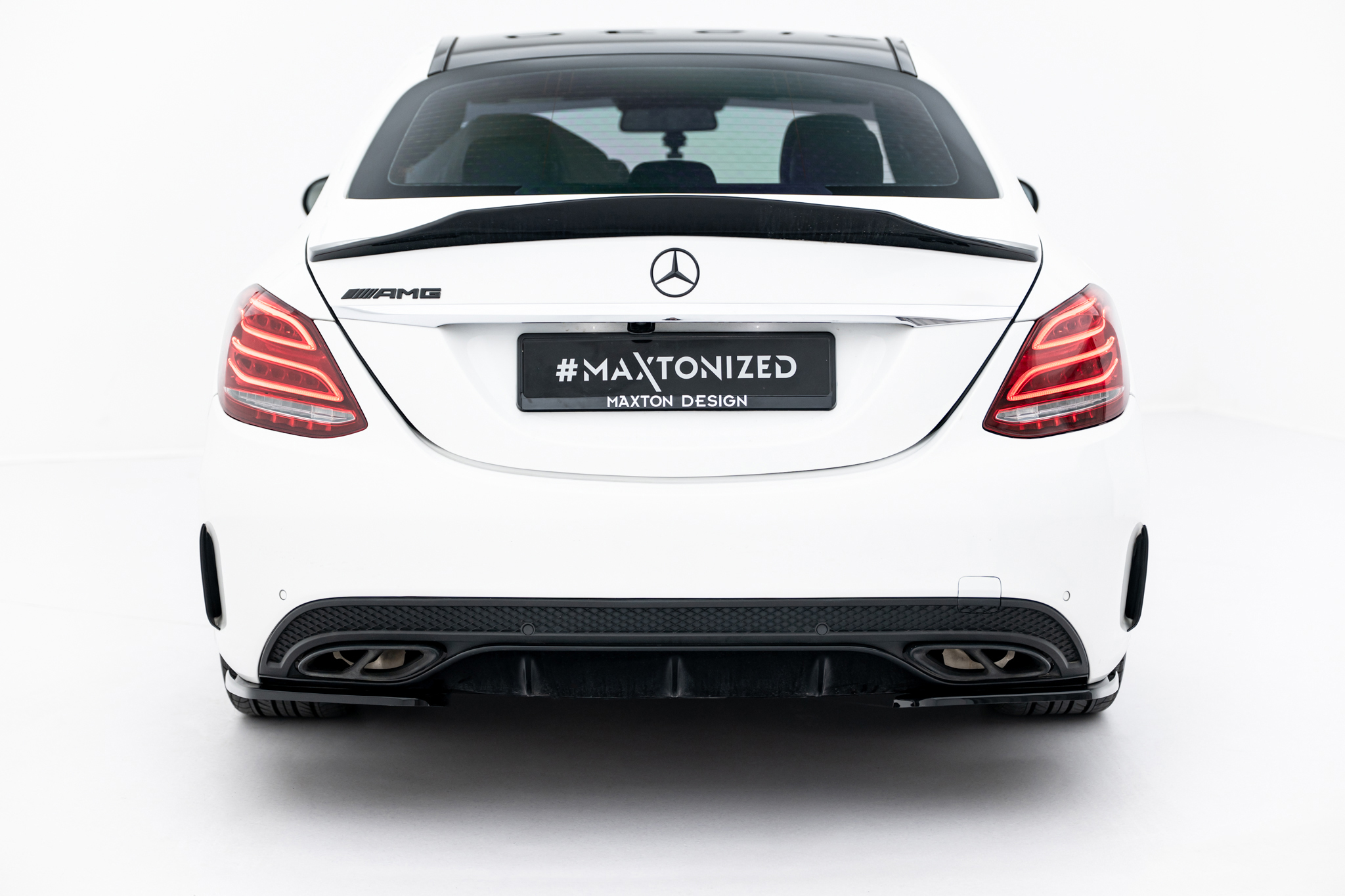 REAR SIDE SPLITTERS SUITABLE FOR MERCEDES-BENZ C AMG-LINE / C43 AMG SEDAN W205 – MAXTON DESIGN - 5
