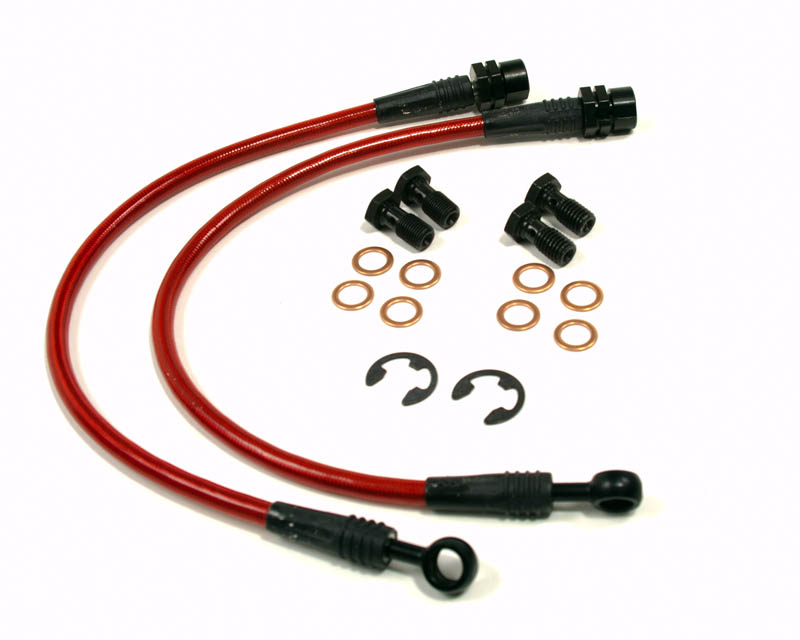 AGENCY POWER FRONT STEEL BRAIDED BRAKE LINES FORD MUSTANG COBRA 99-04 - 2