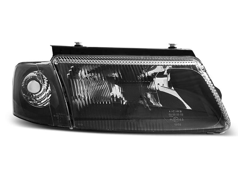STRÅLKASTARE VW PASSAT B5 3B 11.96-08.00 SVARTA Z HALOGENEM