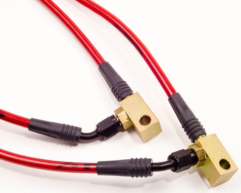 AGENCY POWER FRONT STEEL BRAIDED BRAKE LINES NISSAN R35 GT-R 09-16
