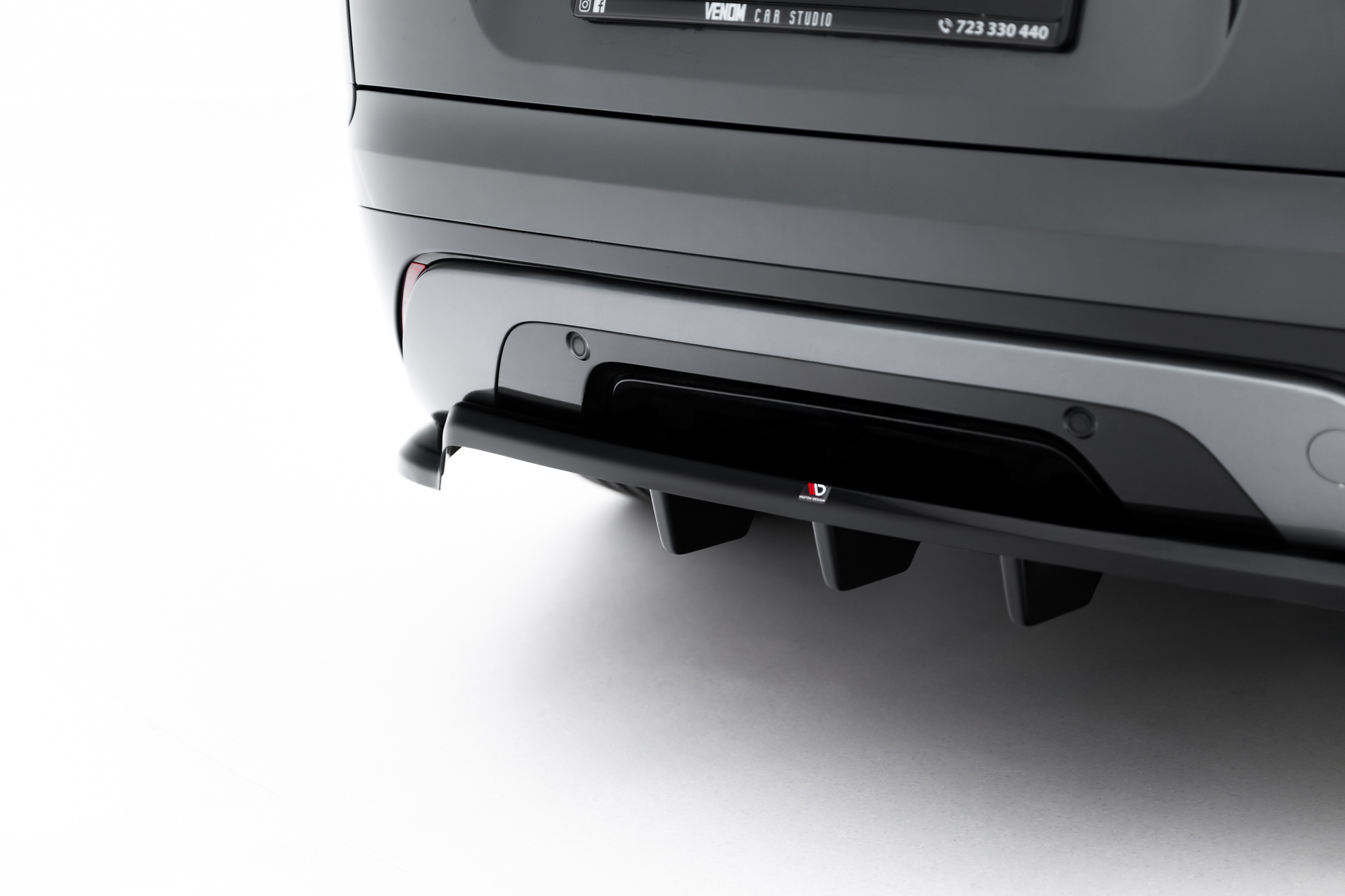 REAR SPLITTER (WITH VERTICAL BARS) V.2 SUITABLE FOR LAND ROVER RANGE ROVER VELAR R-DYNAMIC MK1 – MAXTON DESIGN - 2