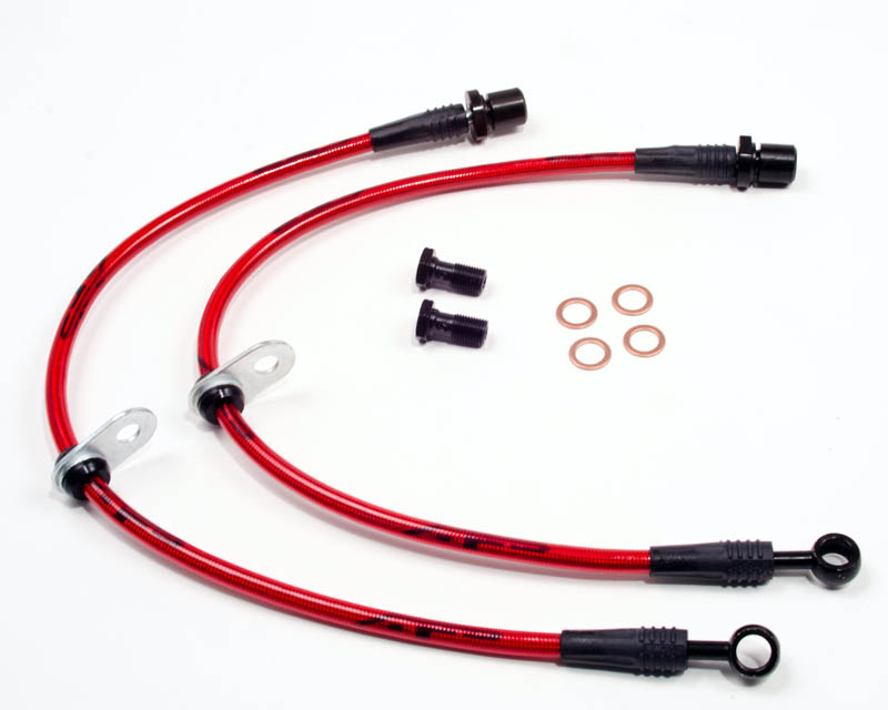 AGENCY POWER FRONT STEEL BRAIDED BRAKE LINES SUBARU WRX 08-12