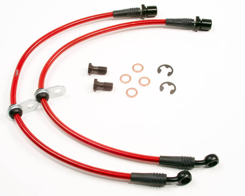 AGENCY POWER FRÄMRE STÅL FLÄTADE BROMSRÖR SUBARU WRX 06-12 STI 04-12 - 3
