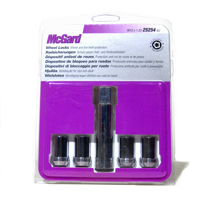 MCGARD ANTI-THEFT LOCKING LUG NUTS M12X1.50 21MM CHROME HEX - 3