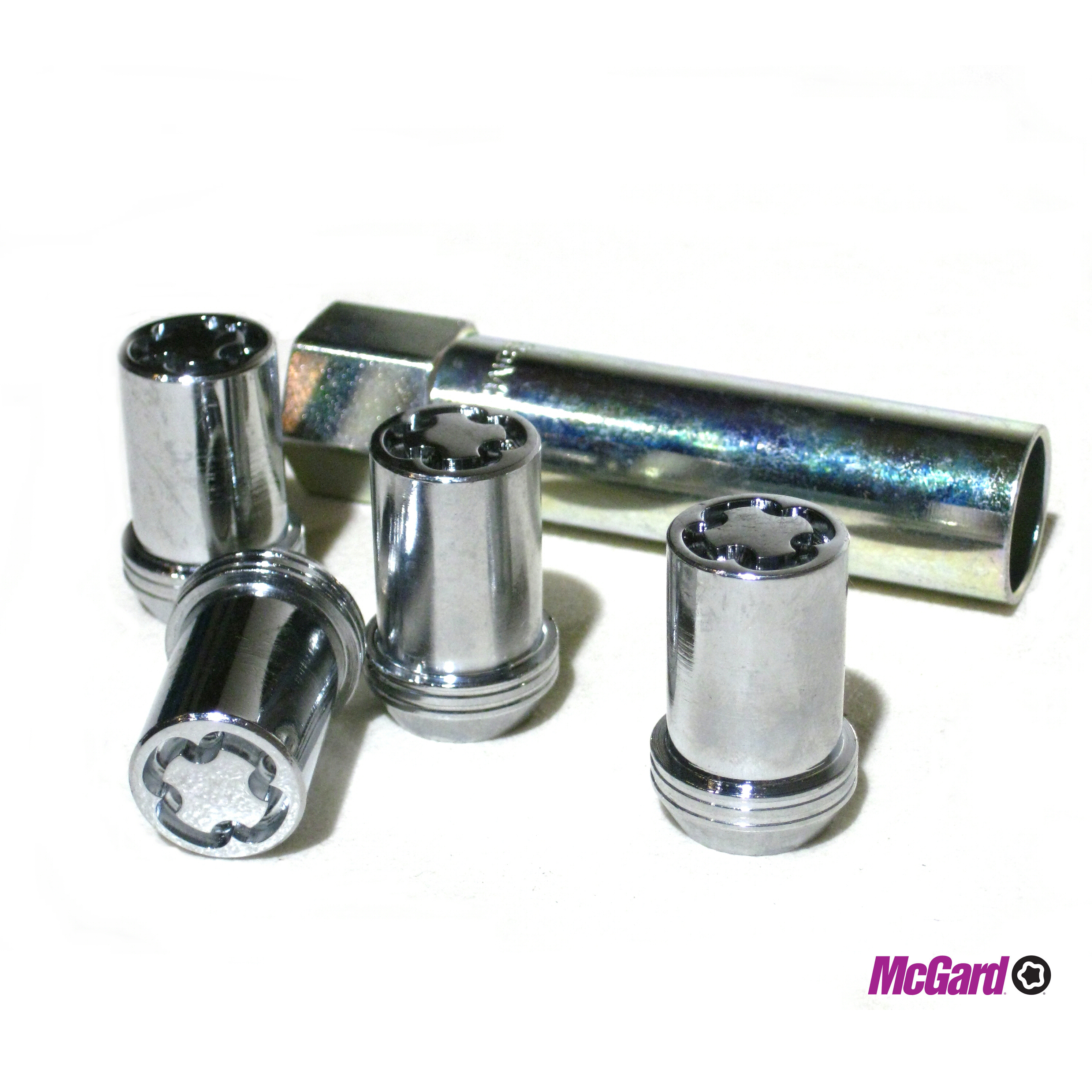 MCGARD ANTI-THEFT LOCKING LUG NUTS M12X1.25 21MM CHROME HEX
