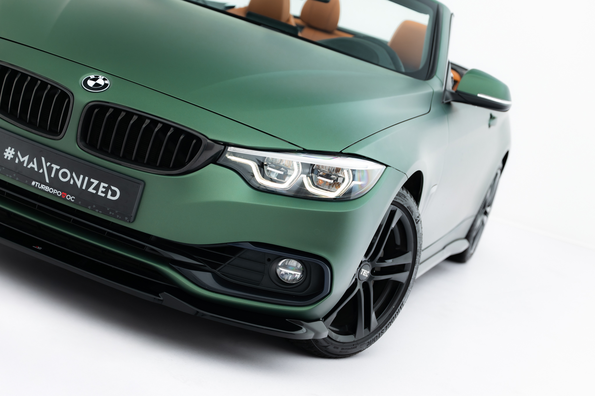 FRONT SPLITTER SUITABLE FOR BMW 4 CABRIO / COUPE F33 / F32 – MAXTON DESIGN - 2
