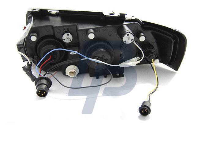 HEADLIGHTS VW PASSAT B5 3B 11.96-08.00 ANGEL EYES CCFL CHROME - 3