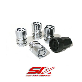 ANTI-THEFT LOCKING LUG NUTS M14X1.50 36MM CHROME [SIX]