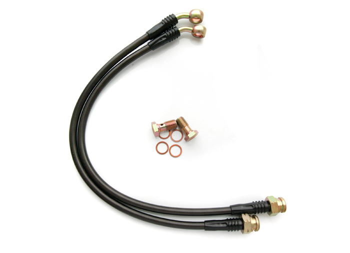 AGENCY POWER REAR STEEL BRAIDED BRAKE LINES CHEVROLET C6 CORVETTE 05-13