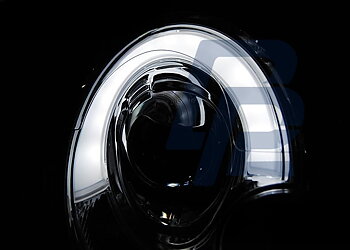 STRÅLKASTARE TUBE LIGHT SVART TILL BMW MINI (COOPER) 2006-2014