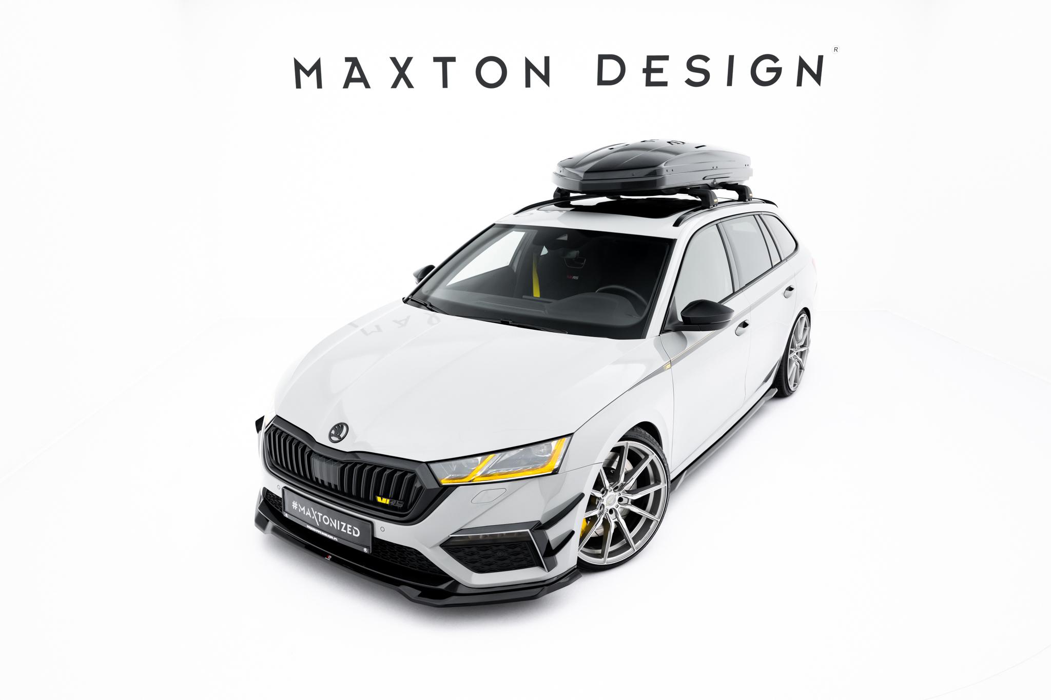 FRONT SPLITTER V.4 SUITABLE FOR SKODA OCTAVIA RS MK4 – MAXTON DESIGN