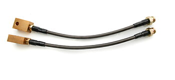 AGENCY POWER REAR STEEL BRAIDED BRAKE LINES BREMBO BRAKES NISSAN 350Z Z33 03-08