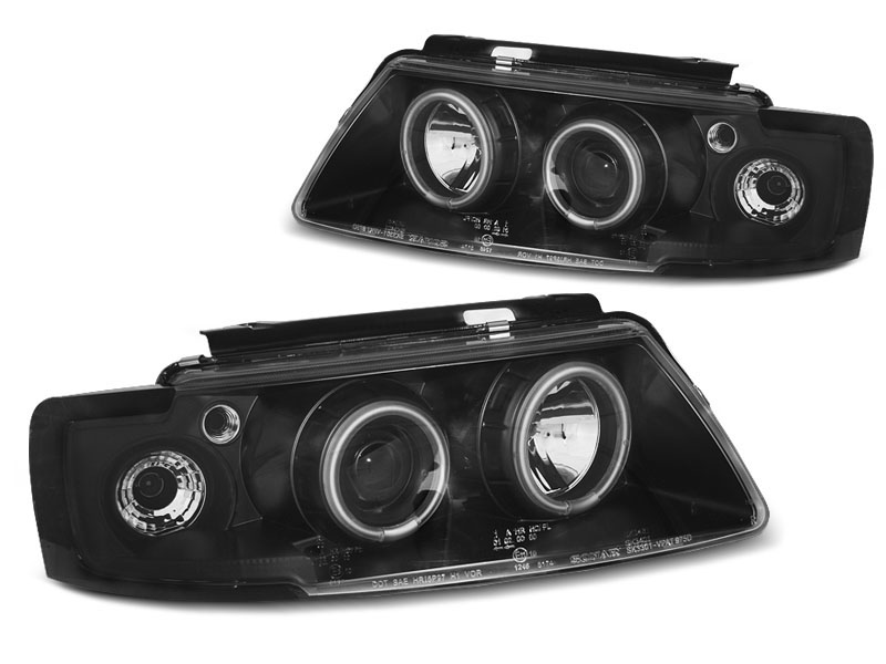 HEADLIGHTS VW PASSAT B5 3B 96-08.00 ANGEL EYES CCFL BLACK